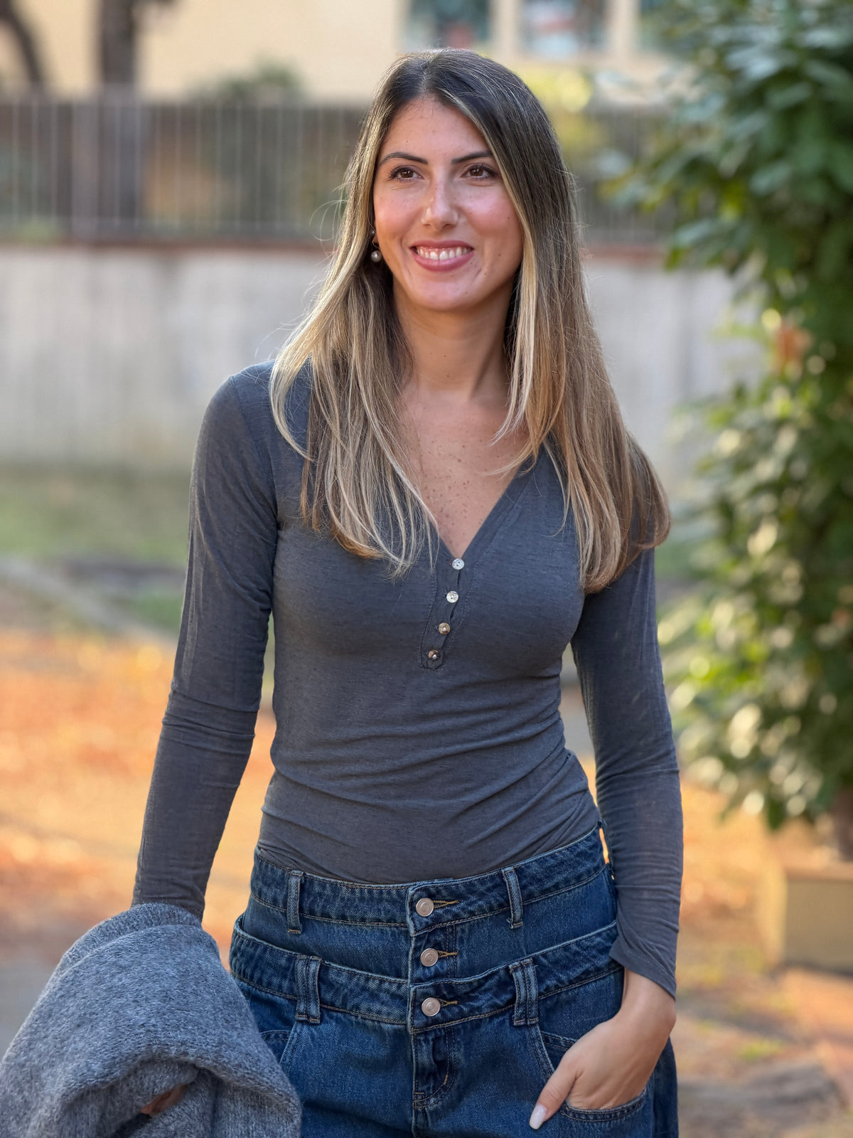 Maglia Cashmere Bottoni