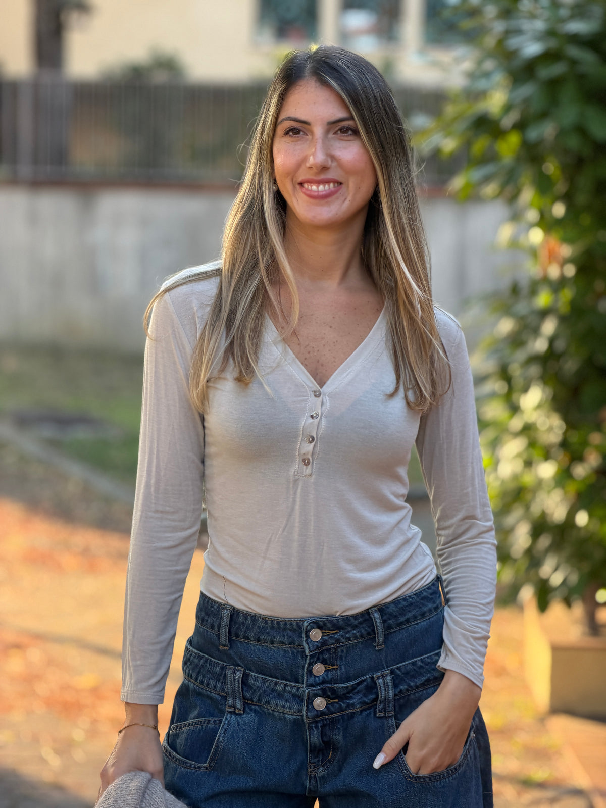 Maglia Cashmere Bottoni