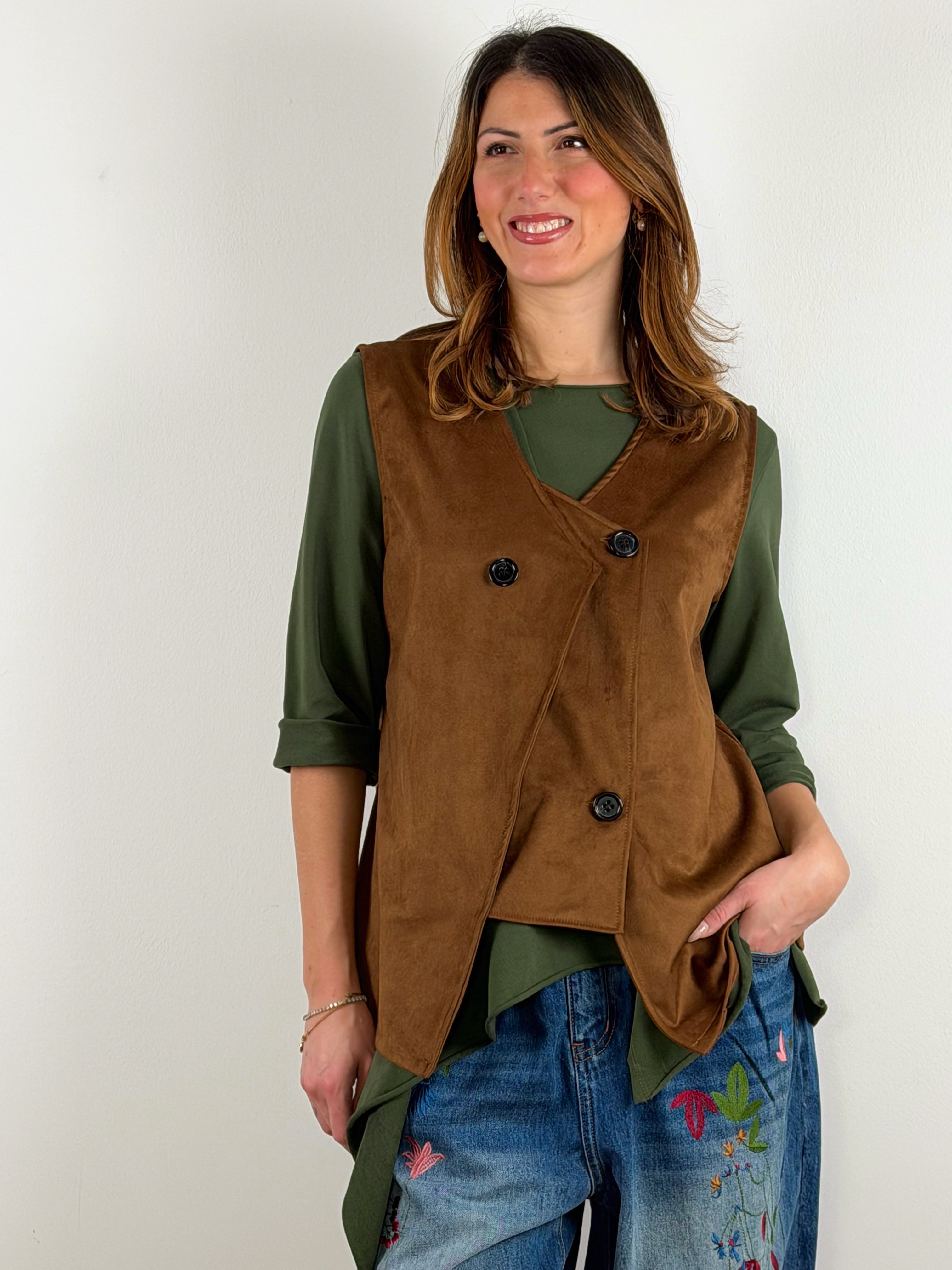 Gillet 158 Scamosciato