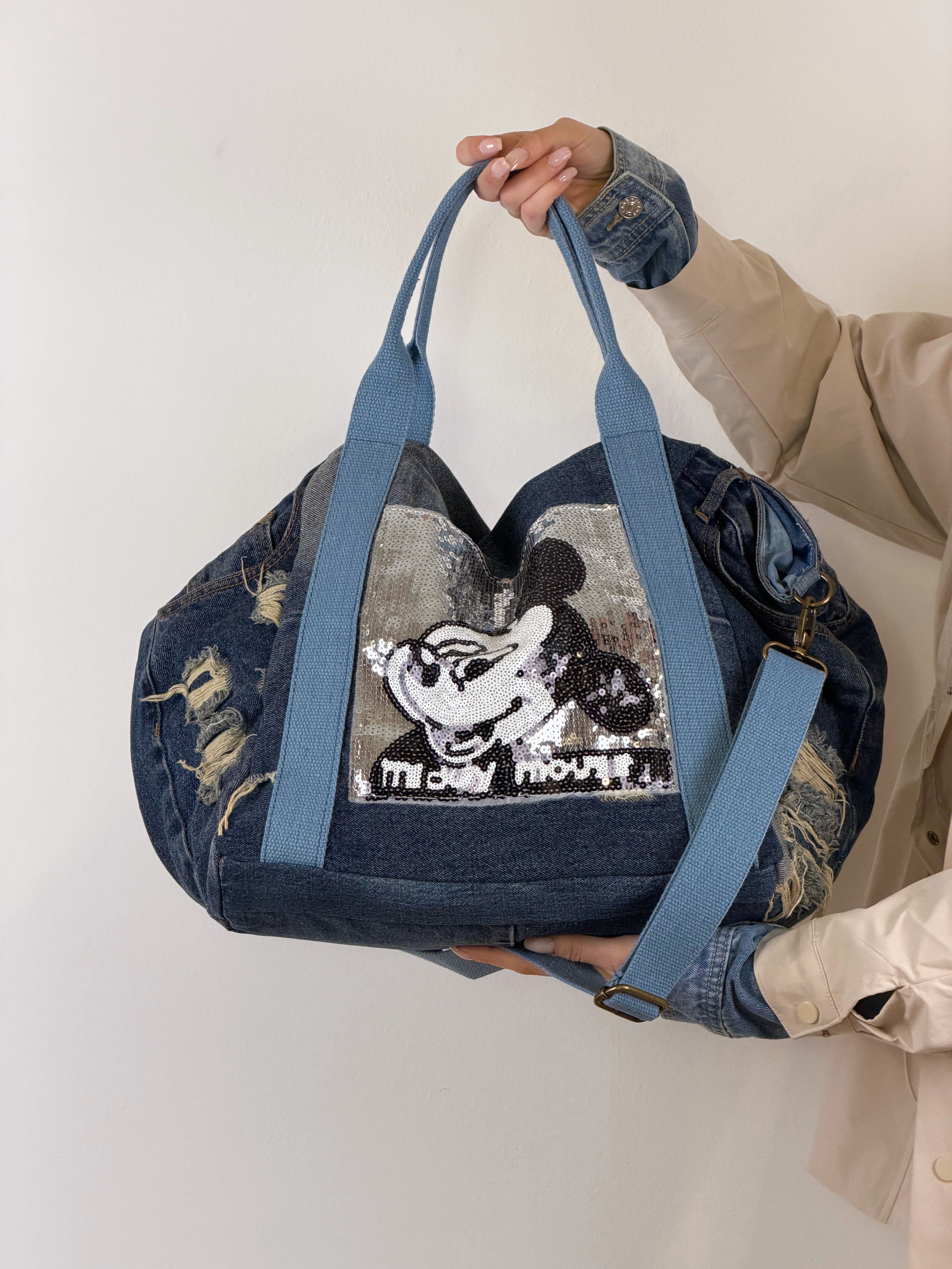 Borsa Denim Mouse