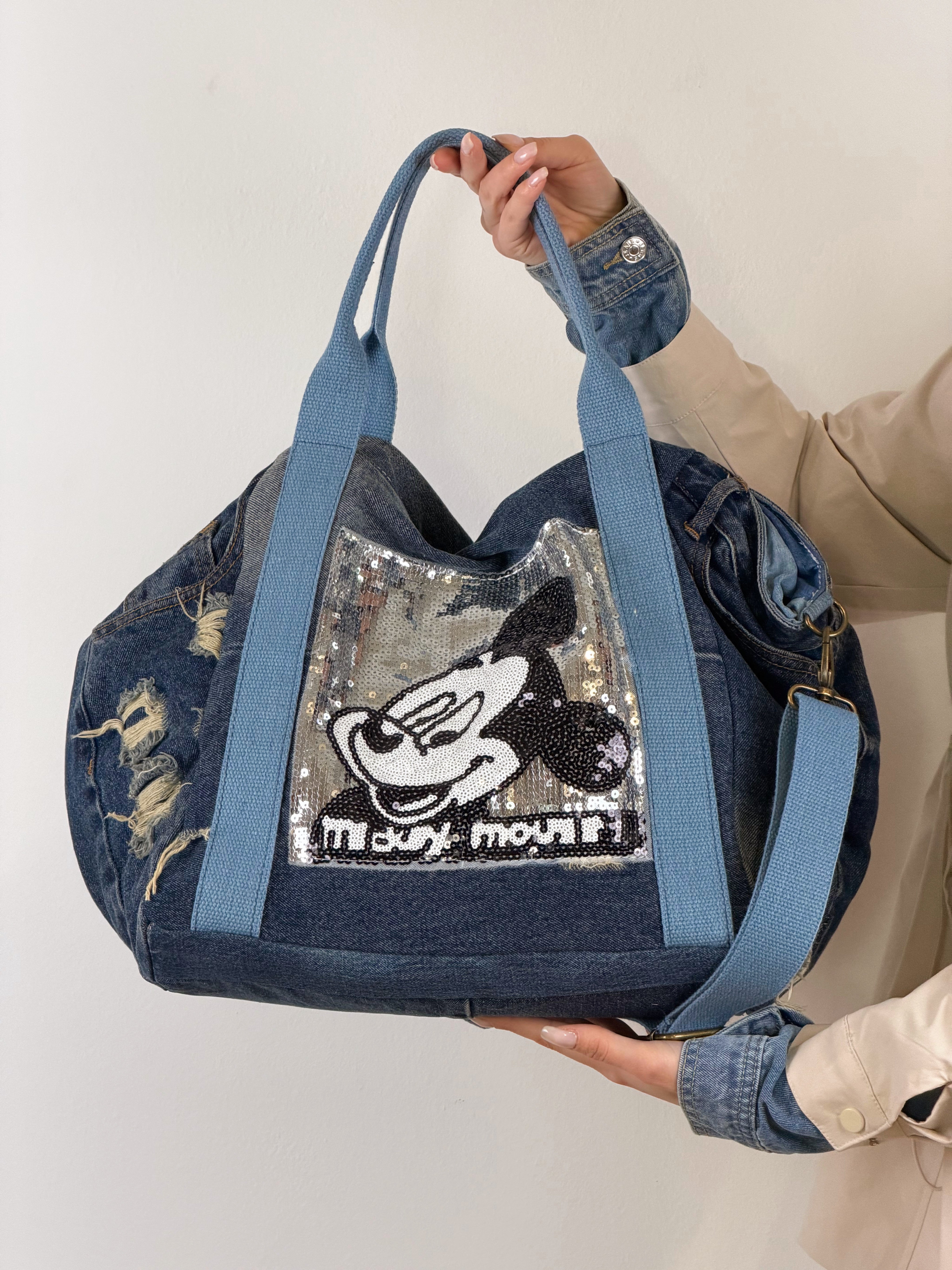 Borsa Denim Mouse