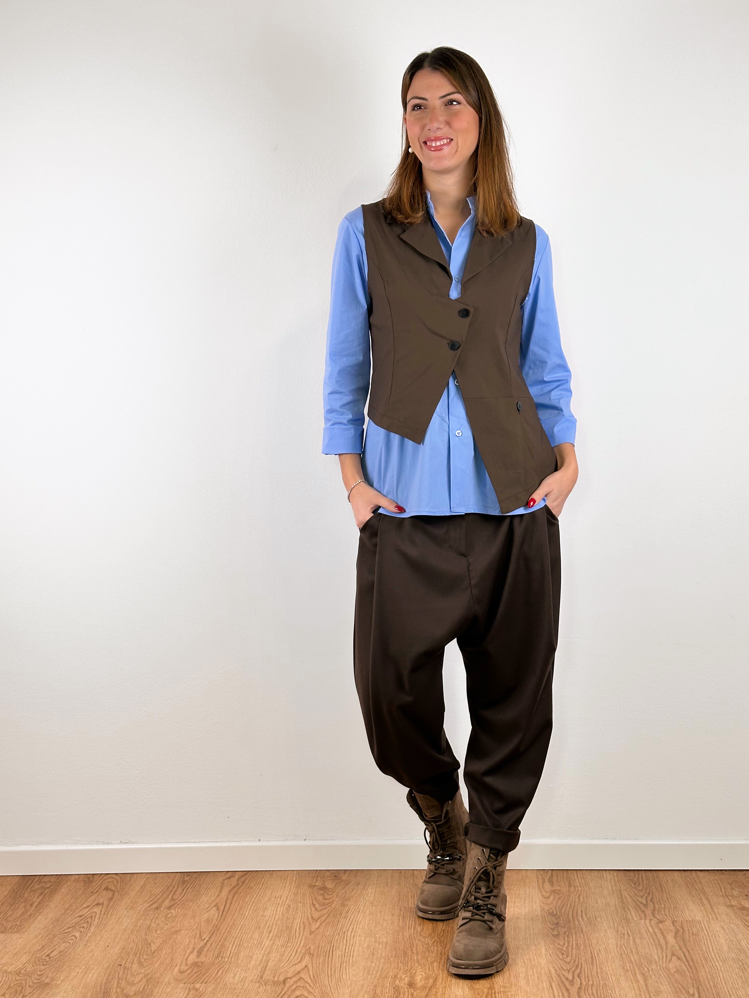 Camicia Sun Coreana Celeste