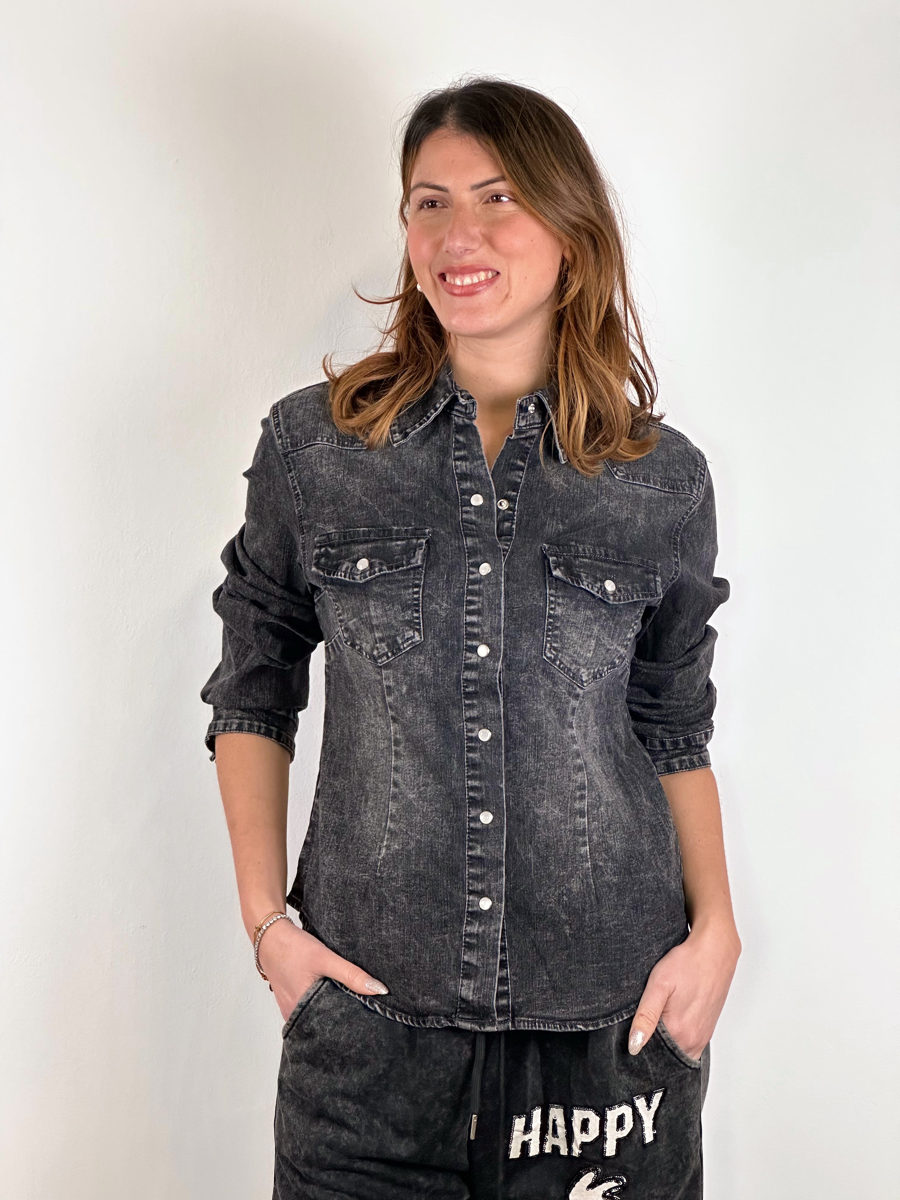 Camicia Denim Grey