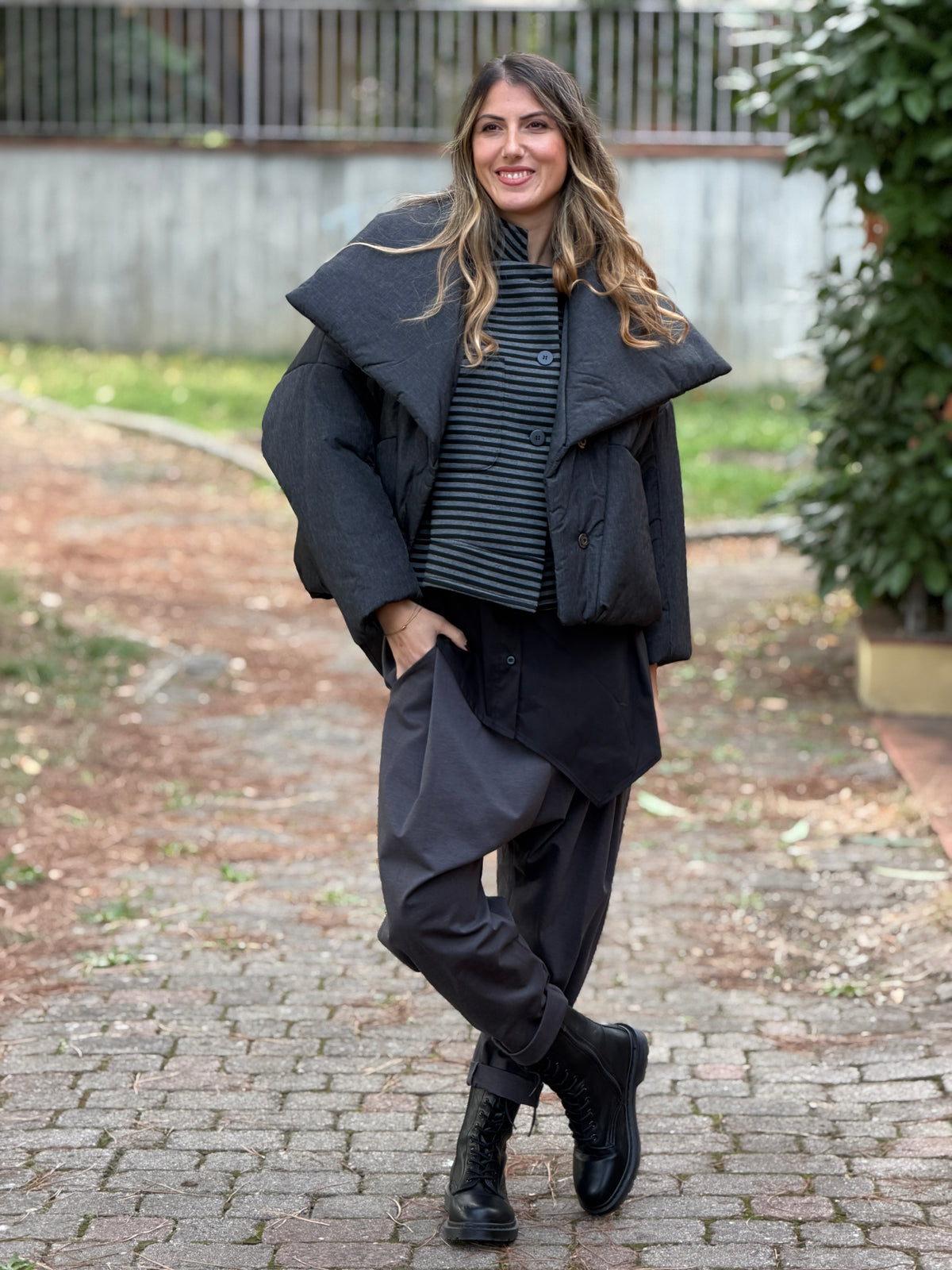 Piumino Sun Kimono Fumè