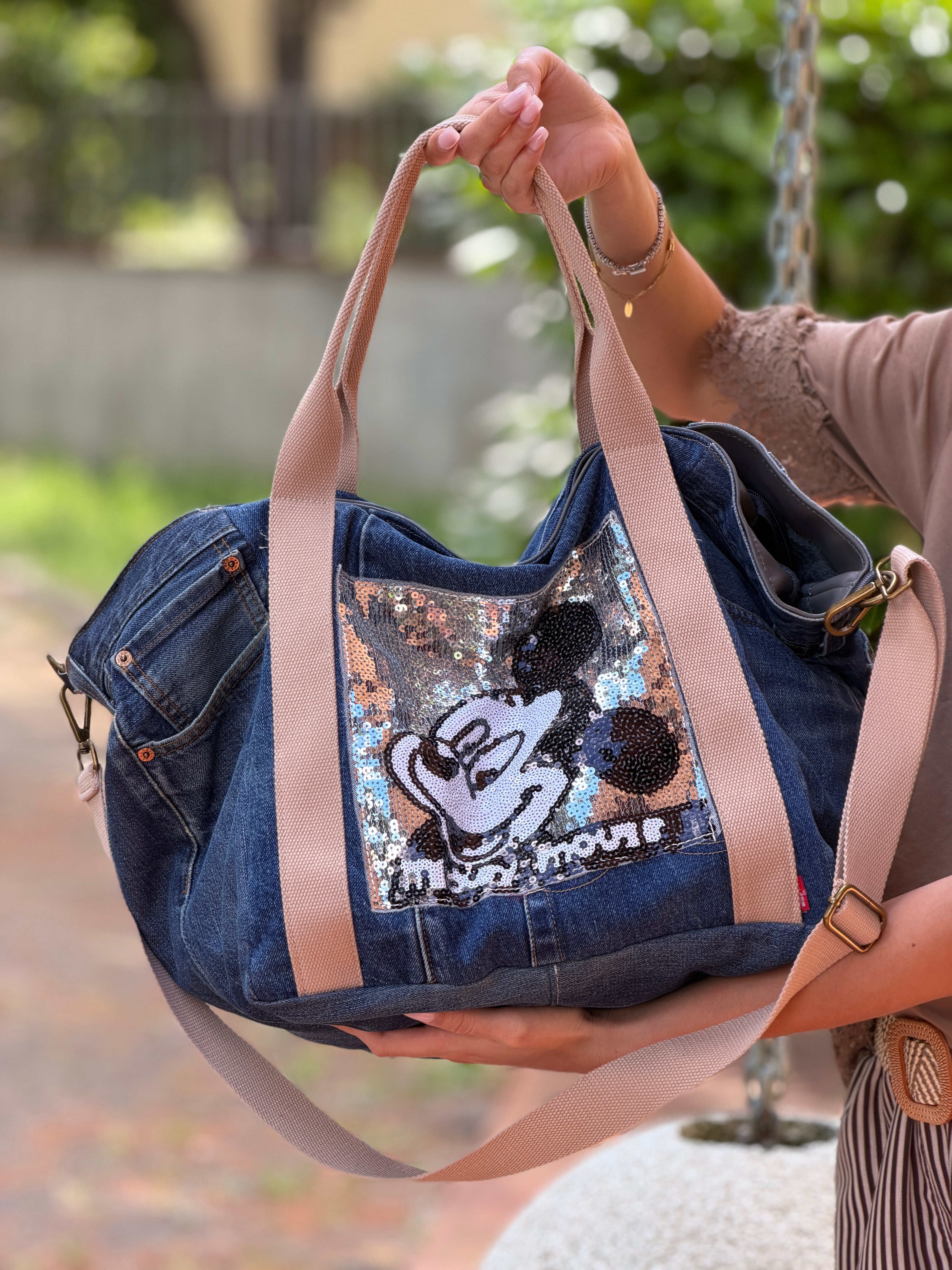 Borsa Denim Mousse
