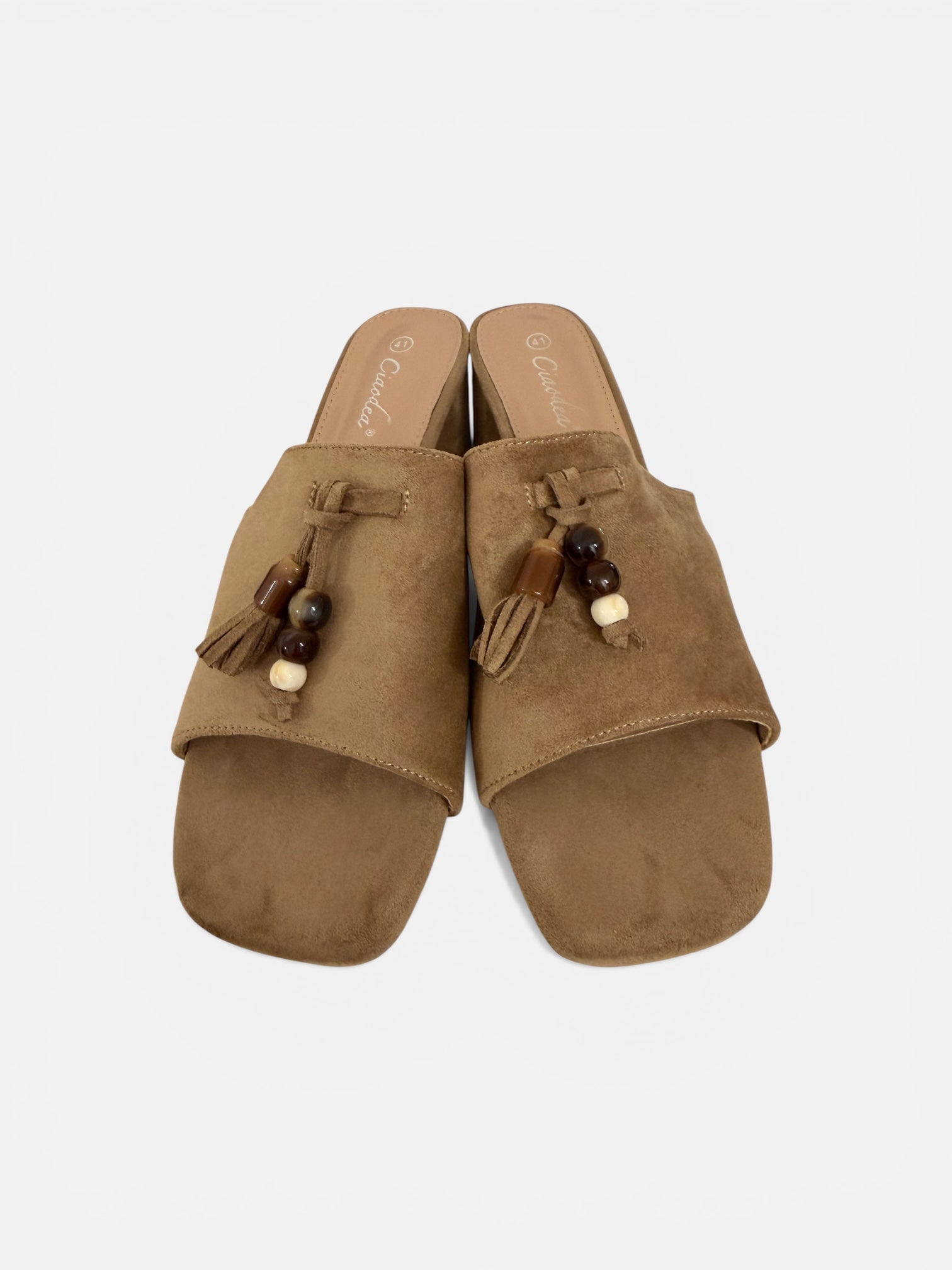 Sabot con tacco Scamosciato