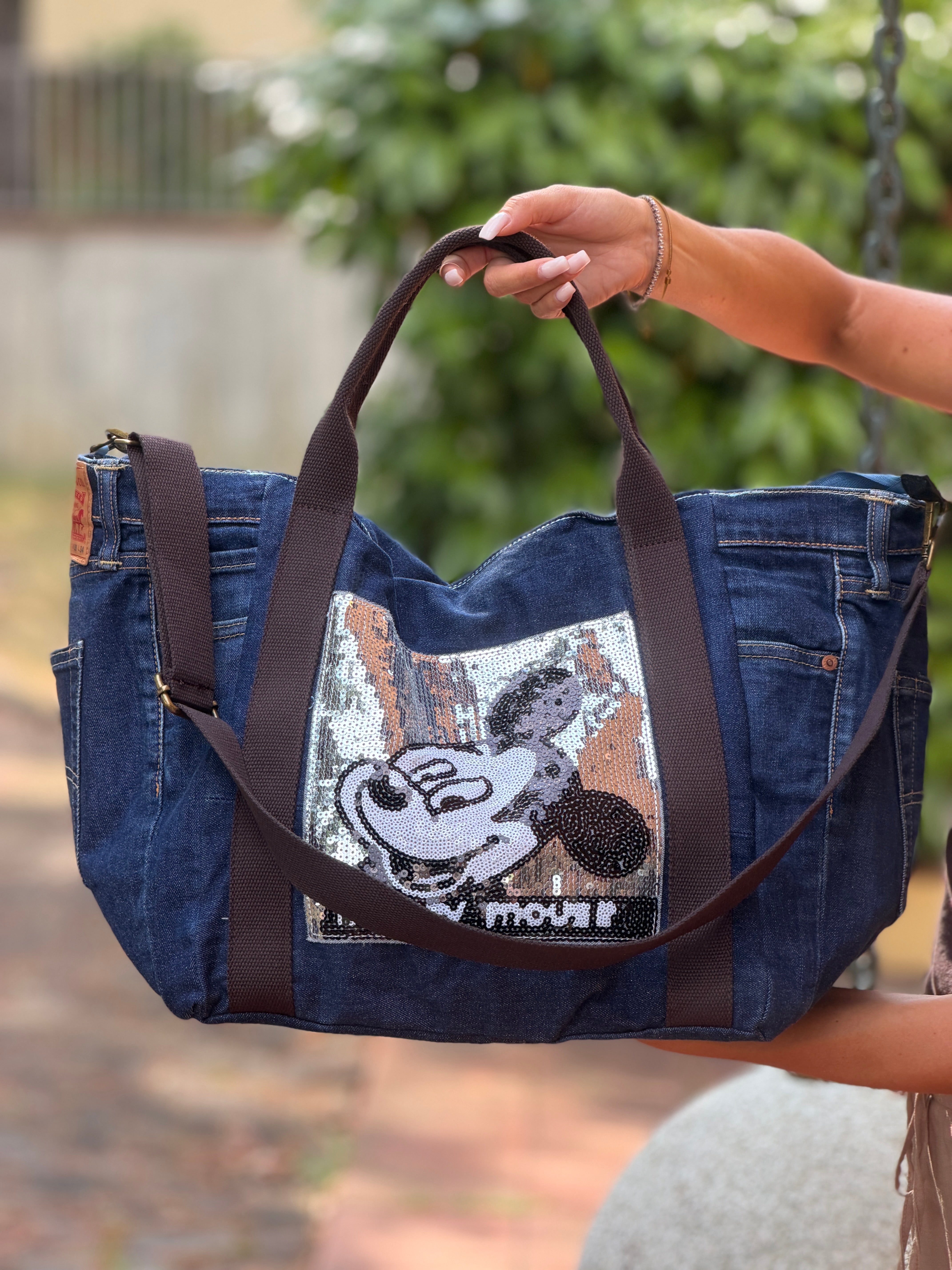 Borsa Denim Mousse