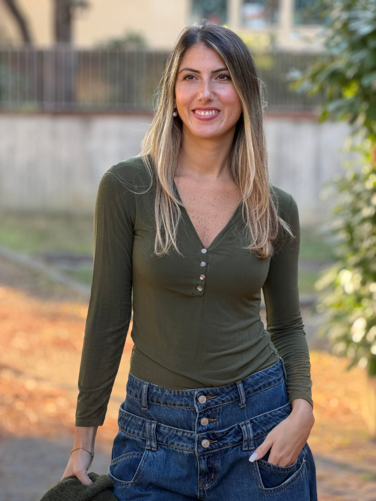 Maglia Cashmere Bottoni