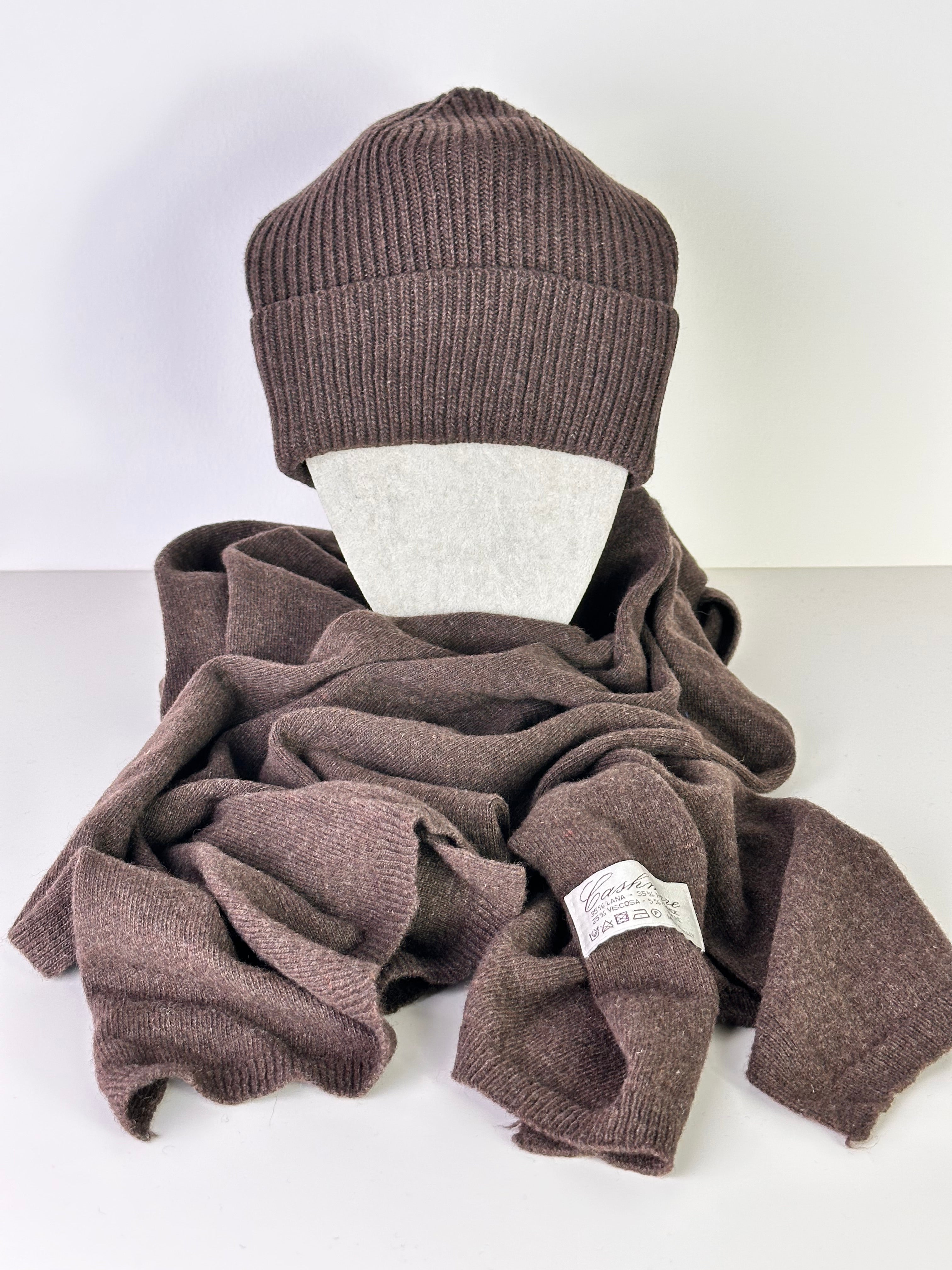 Berretta + Sciarpa Cashmere