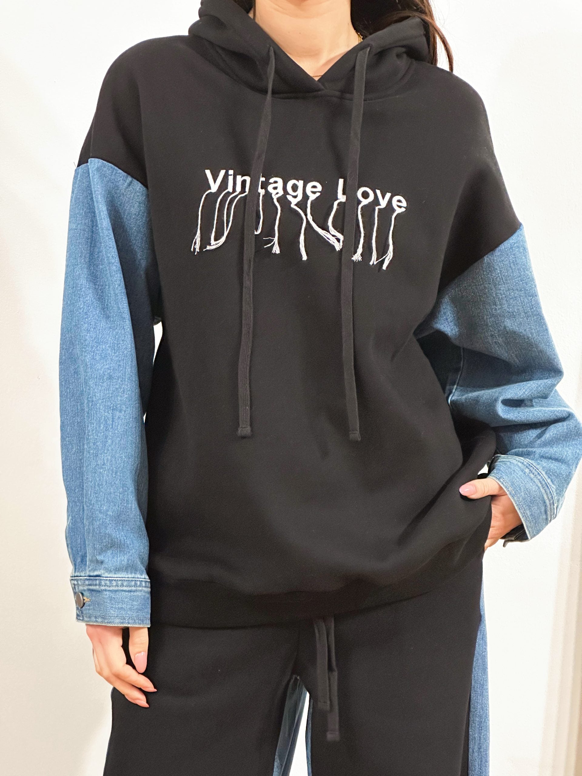 Felpa Vintage Black