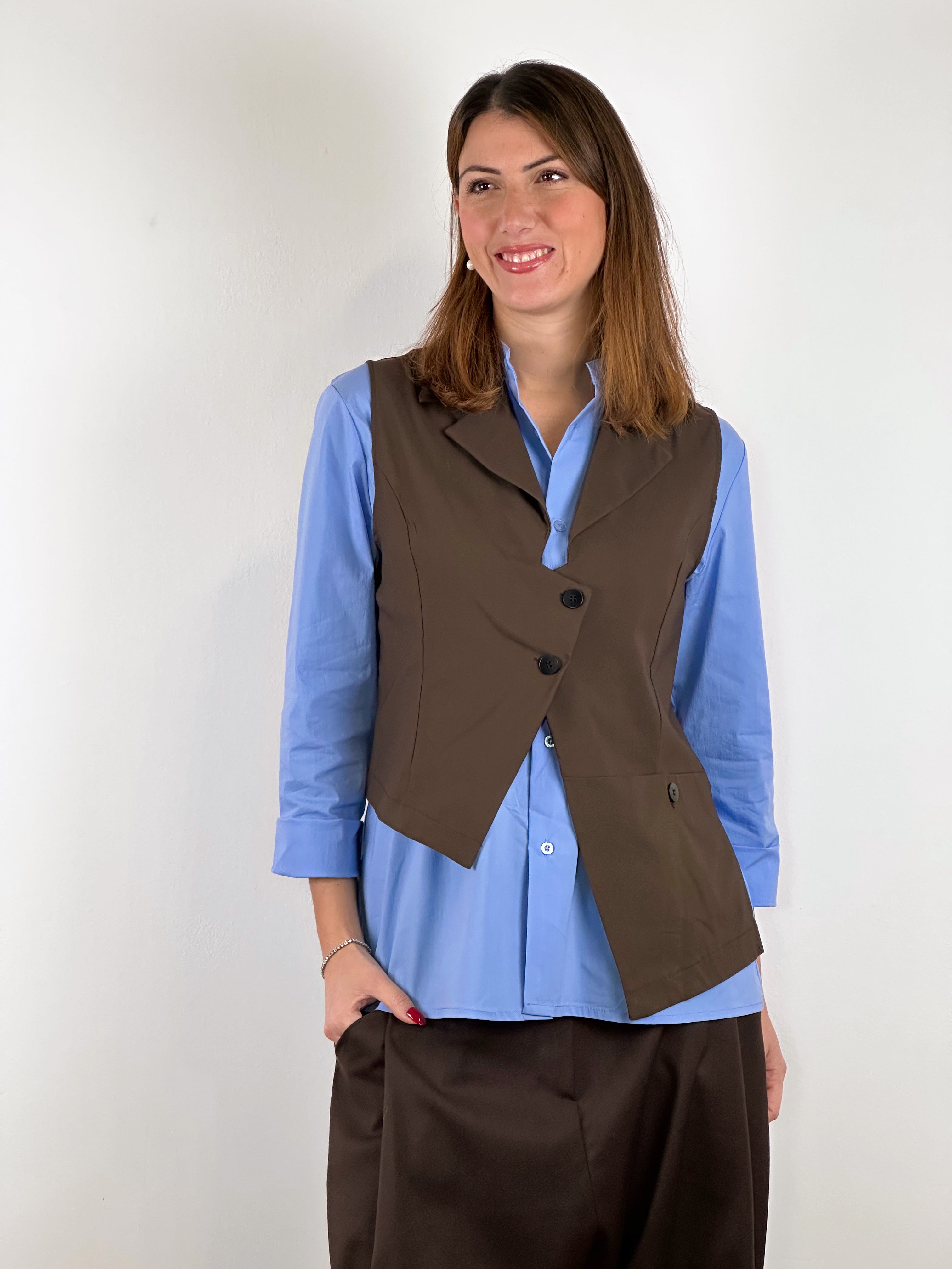 Camicia Sun Coreana Celeste