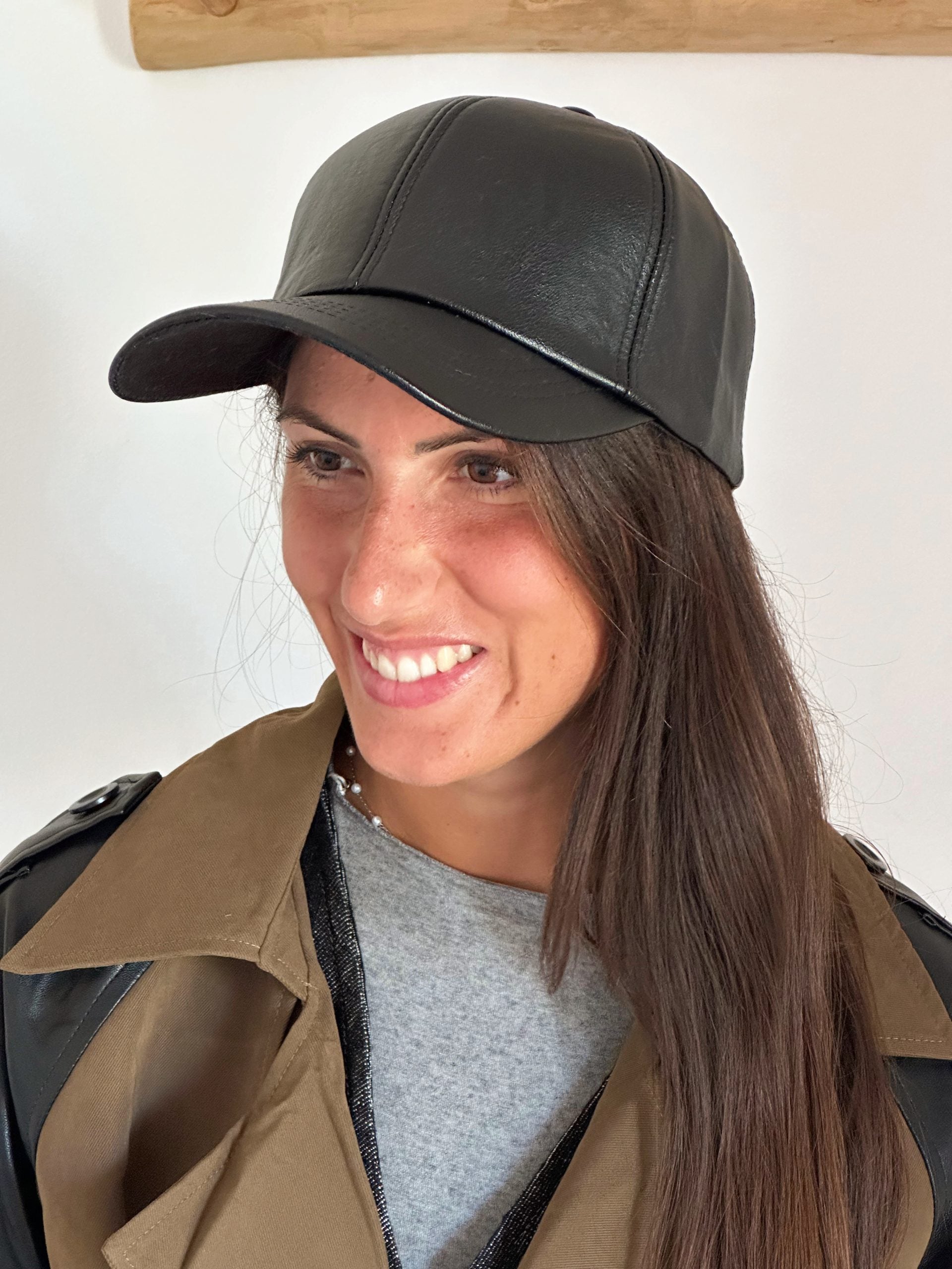 Cappello Baseball Ecopelle