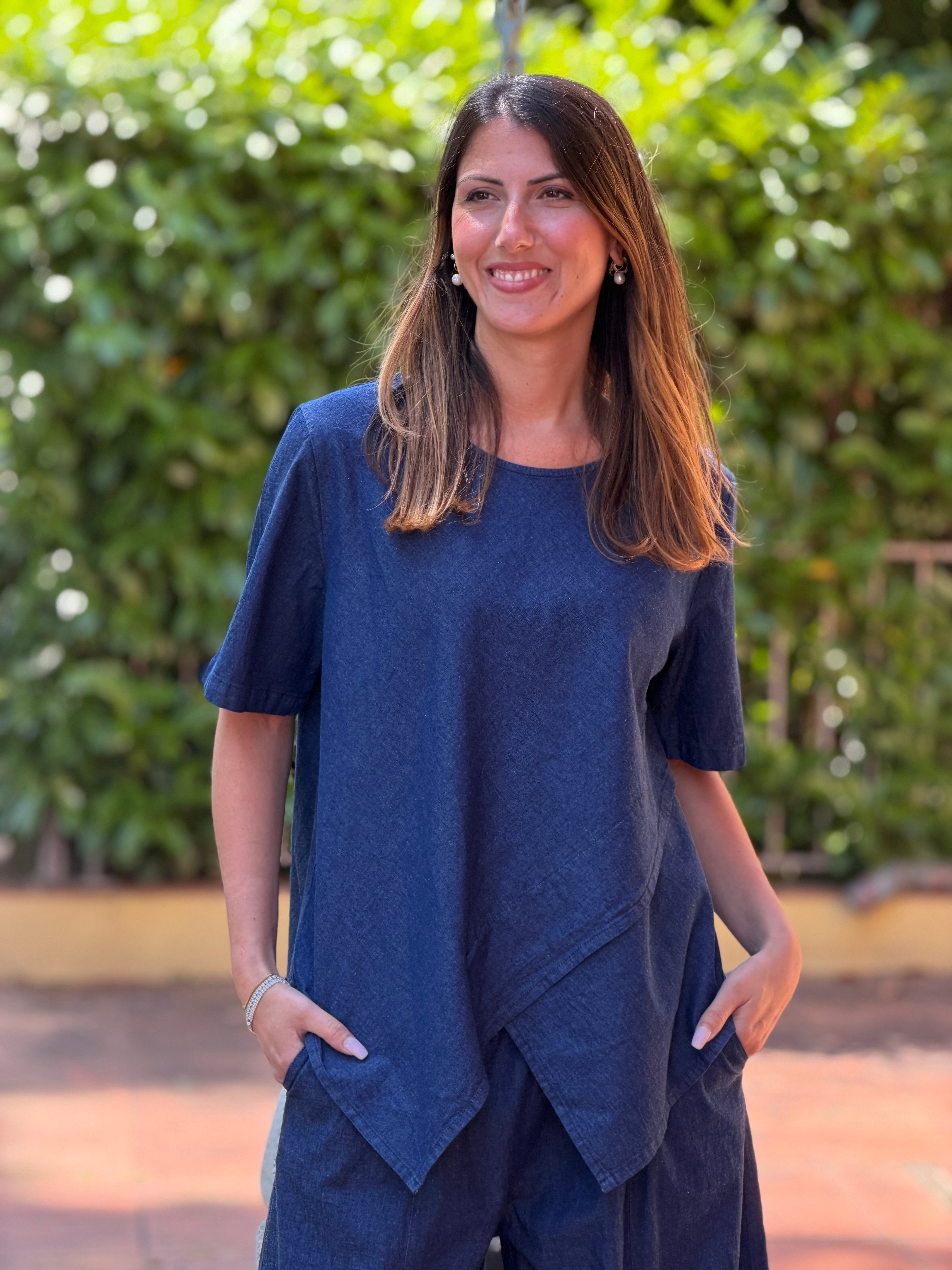T-shirt Sun Chambray